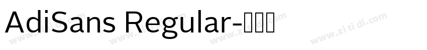 AdiSans Regular字体转换